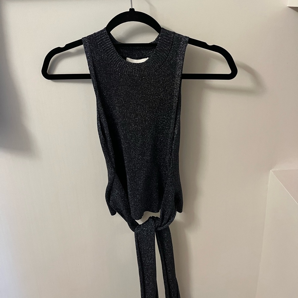 3.1 Phillip Lim Blue Shimmering Knit Top